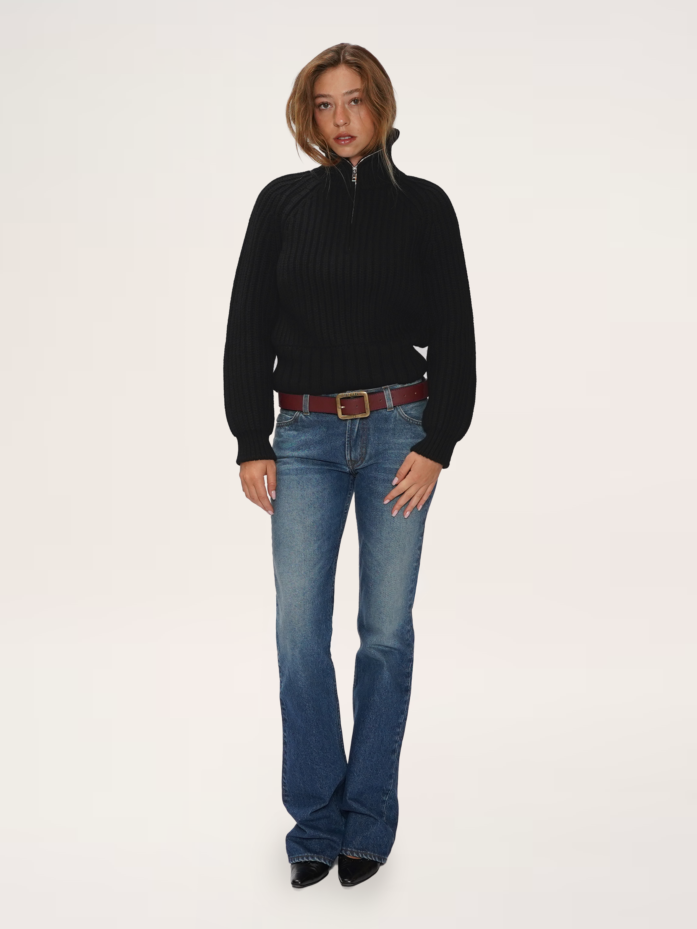 HEAVYWEIGHT HALF-ZIP SWEATER